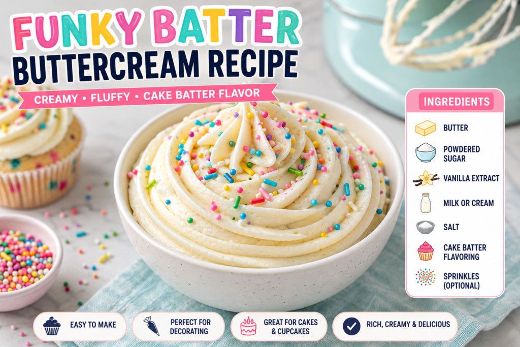 Funky Batter Buttercream Recipe